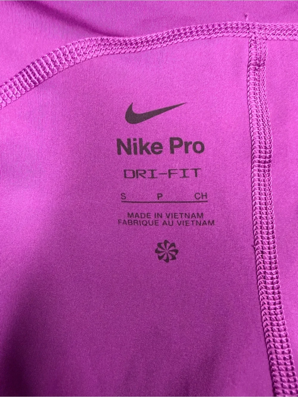 Nike Women's Purple Pro Compression Bike Shorts